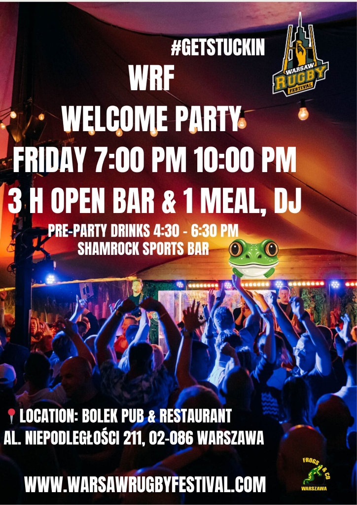 Warsaw Welcome Party Flyer